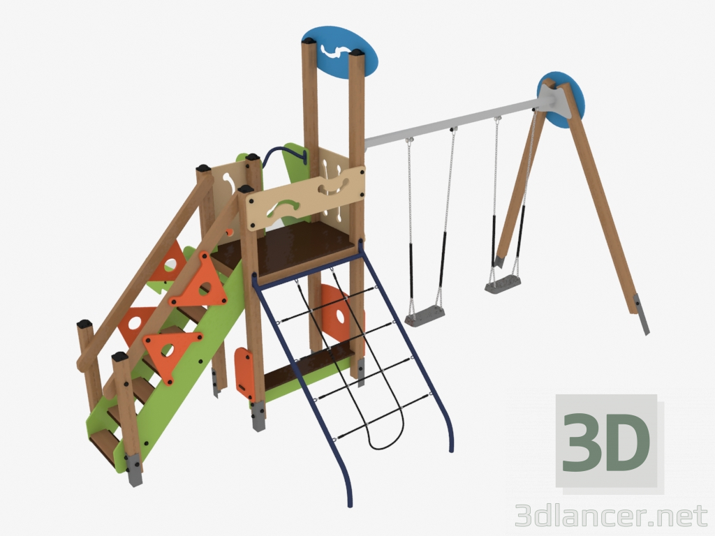 3d model Complejo de juegos para niños (V1112) - vista previa