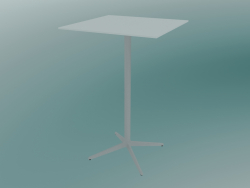 Mesa MISTER X (9510-71 (70x70cm), A 108cm, branco, branco)