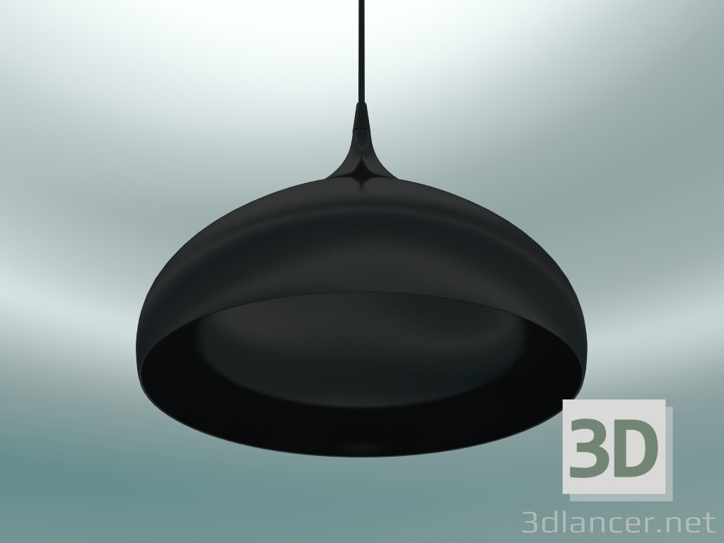 3D modeli Eğirme sarkıt lambası (BH2, Ø40cm, H 34cm, Siyah) - önizleme