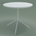 modèle 3D Table ronde 5711, 5728 (H 74 - Ø79 cm, étalée, Blanc, V12) - preview