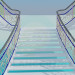 3d model Staircase with forged handrail - preview