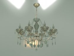 Lustre suspendu 10103-8 (bronze antique-cristal clair)