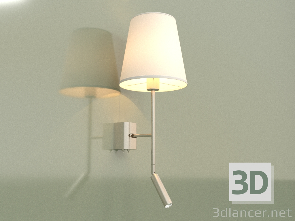 modello 3D Lampada da parete VASO 3200K SN+WH 15026 - anteprima