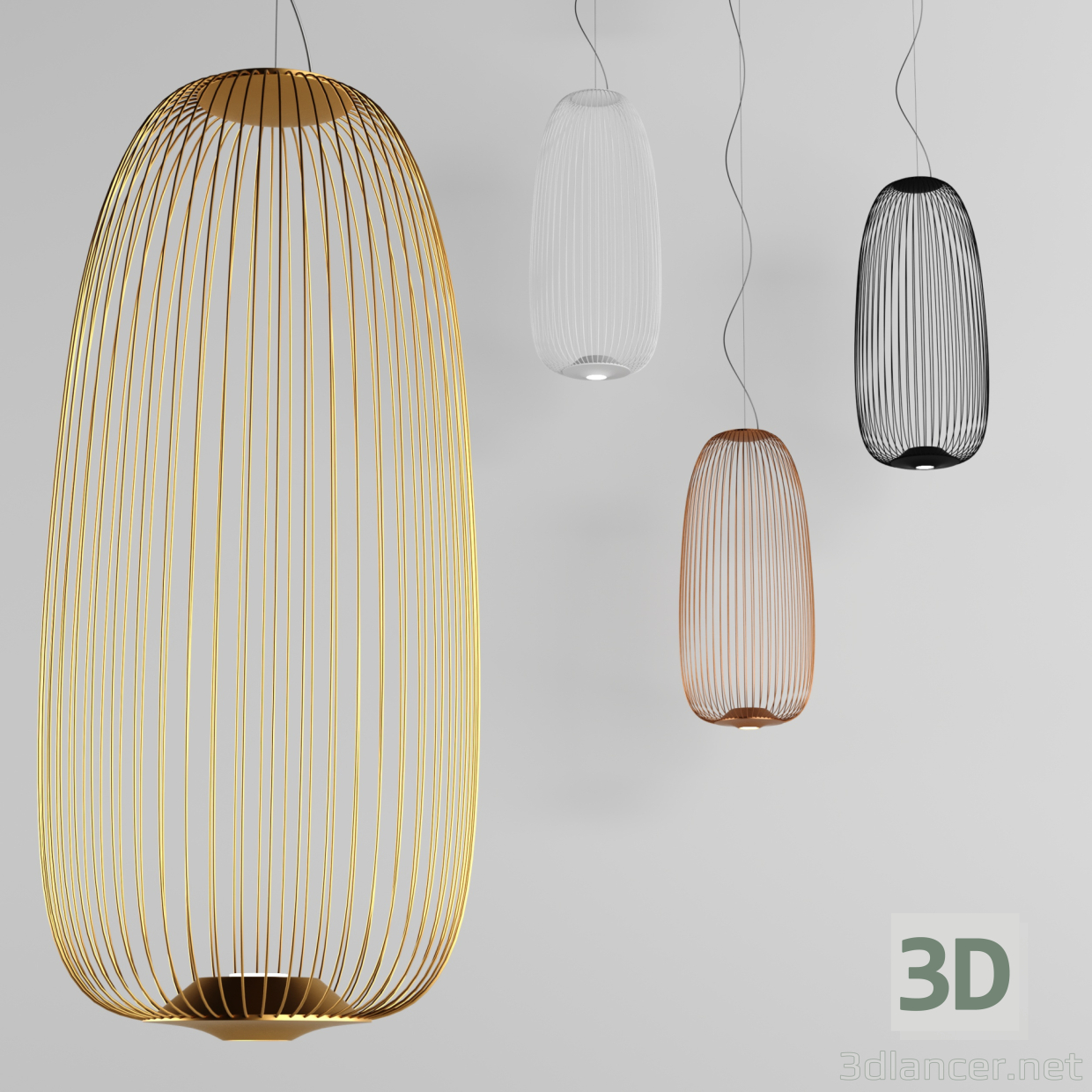 modello 3D di FOSCARINI PARLA comprare - rendering