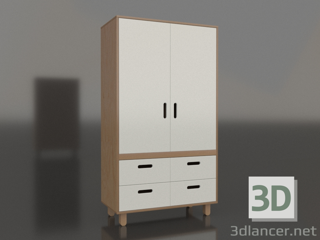 3d model Wardrobe closed TUNE HB (WHTHBA) - preview