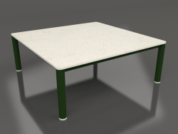 Mesa de centro 94×94 (verde garrafa, DEKTON Danae)