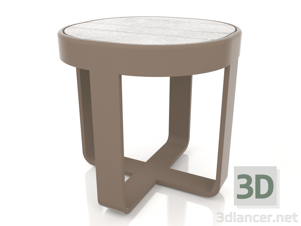 3D Modell Runder Couchtisch Ø42 (DEKTON Kreta, Bronze) - Vorschau