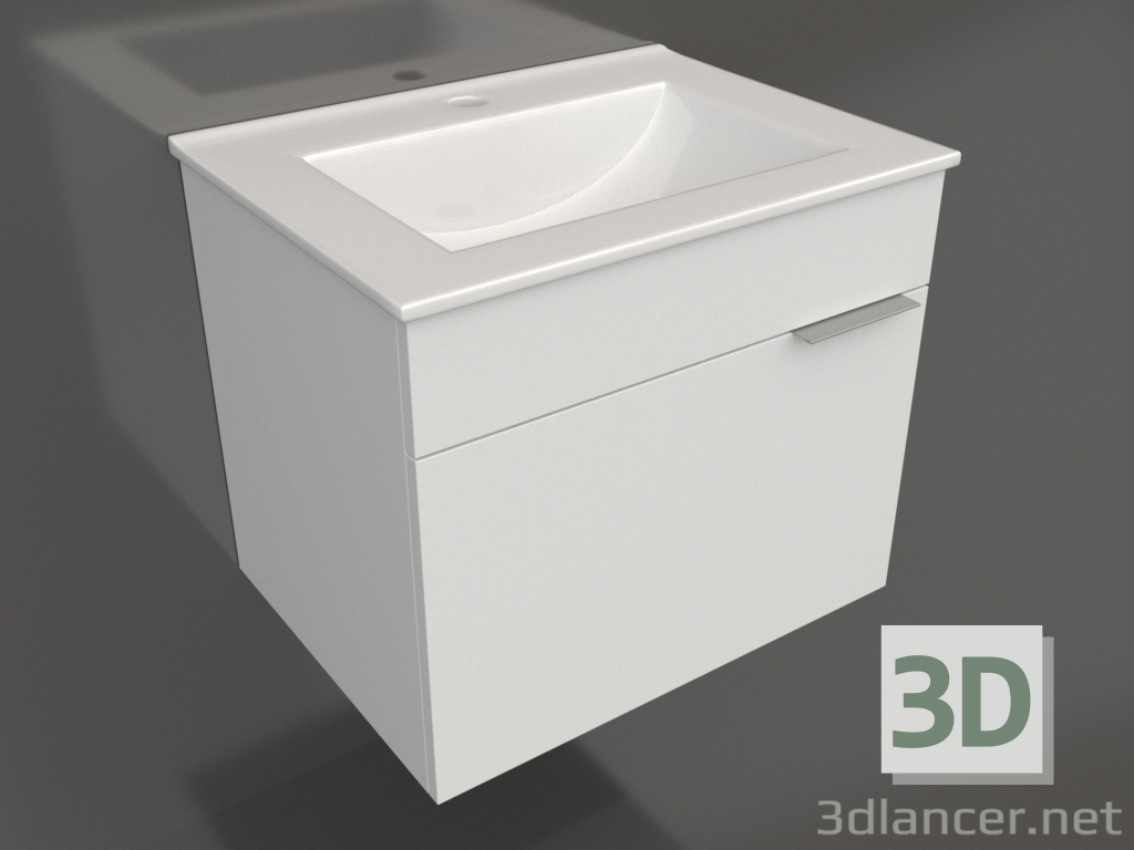 3D modeli Asma dolap 60 cm (Br.01.06-1-W) - önizleme