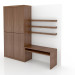 3d model Built-in wall unit for small bedrooms - preview