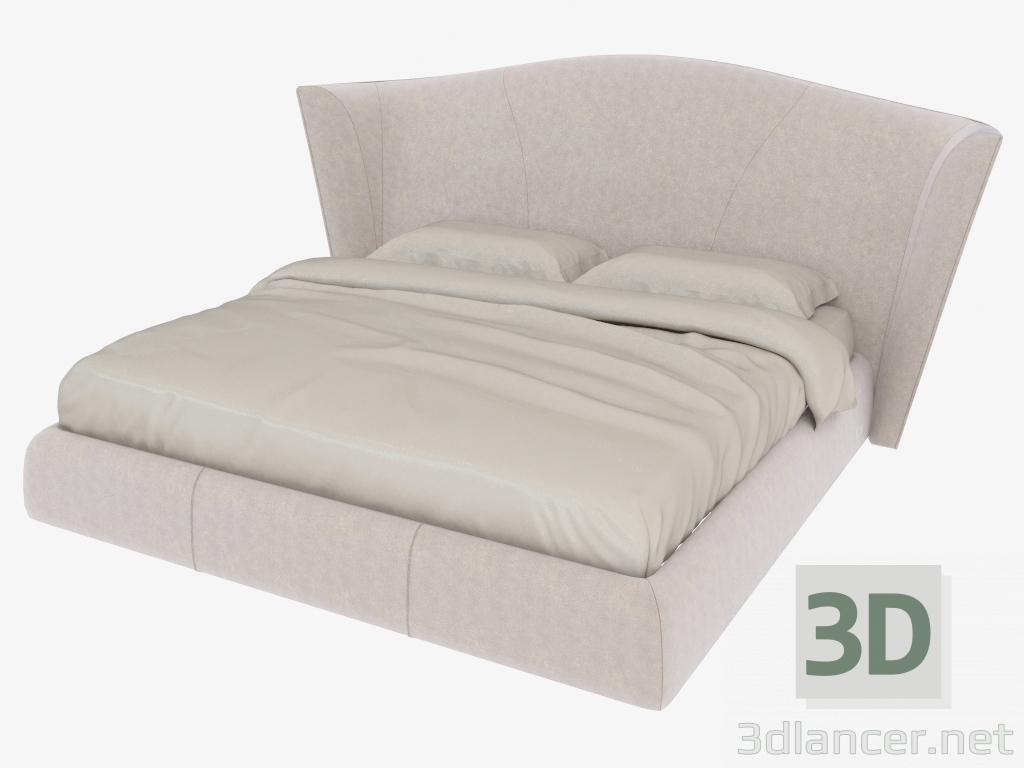 3d model Cama doble HERON (283x240xH132) - vista previa