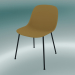 3d model Fiber chair with tube base (Ocher, Black) - preview