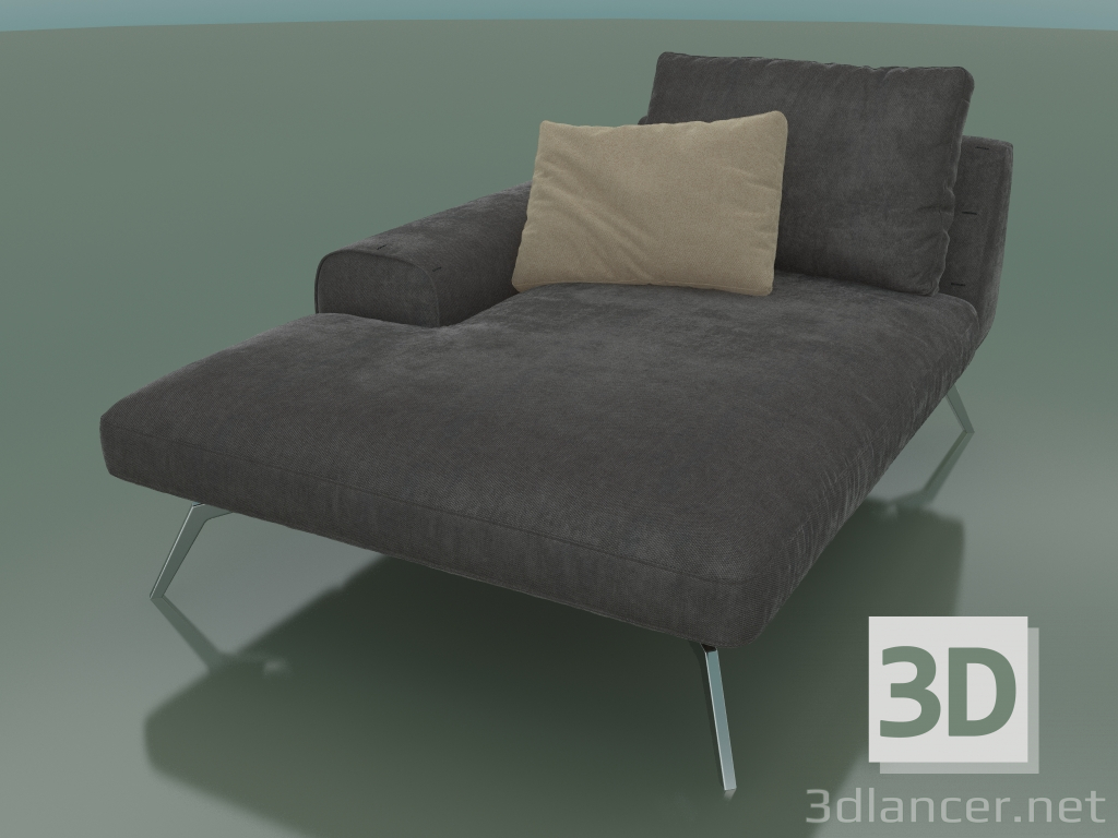 modello 3D Divano Linda con braccioli a destra (1640 x 1210 x 700, 121LIN-164-CHL-AR) - anteprima