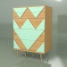 3d model Chest of drawers Big Woo (sea wave, light veneer) - preview