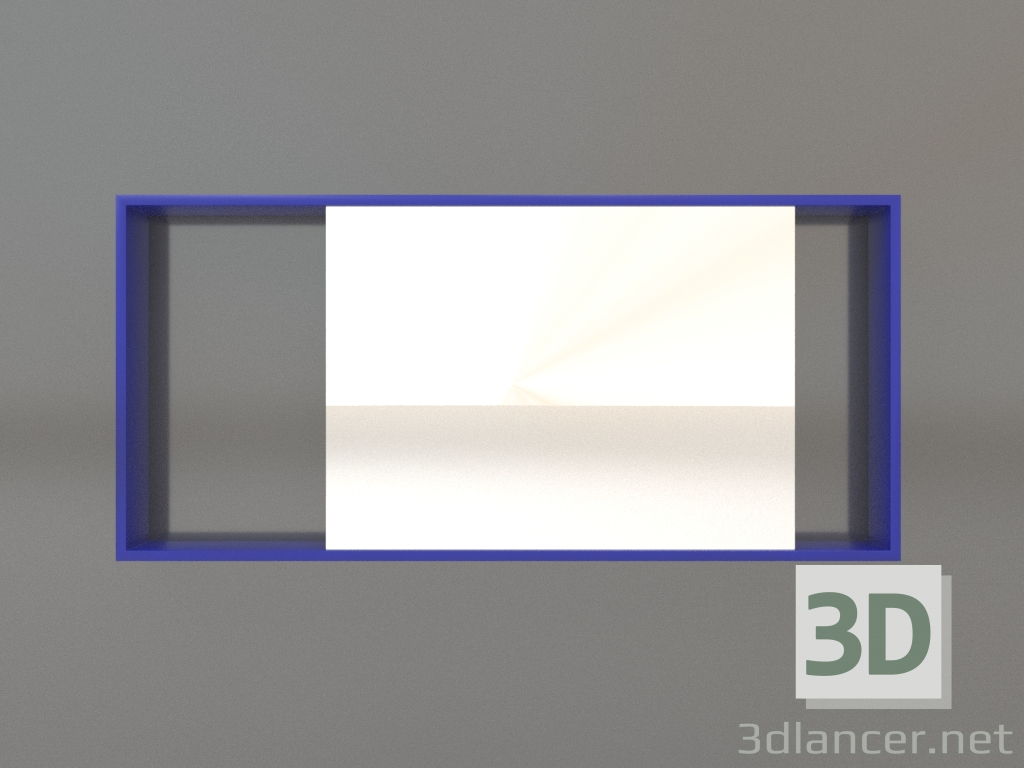 3d model Mirror ZL 08 (750х350, blue) - preview