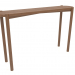 modèle 3D Table console (extrémité arrondie) (1215x280x754, bois brun clair) - preview