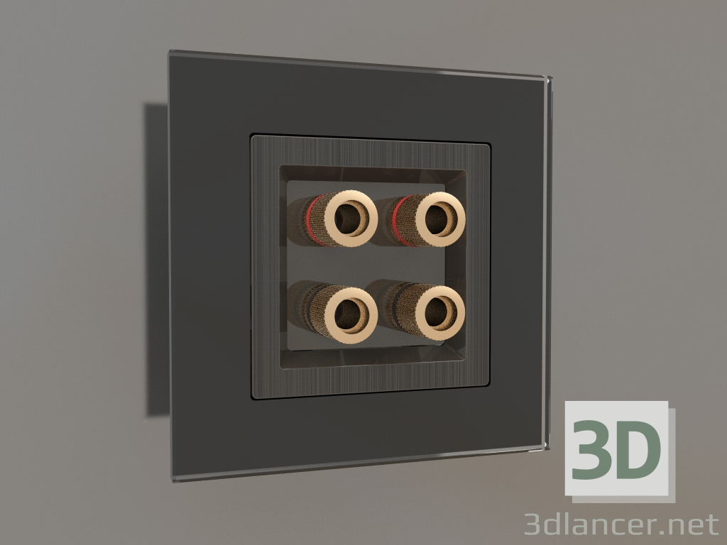 Modelo 3d Tomada acústica (bronze) - preview