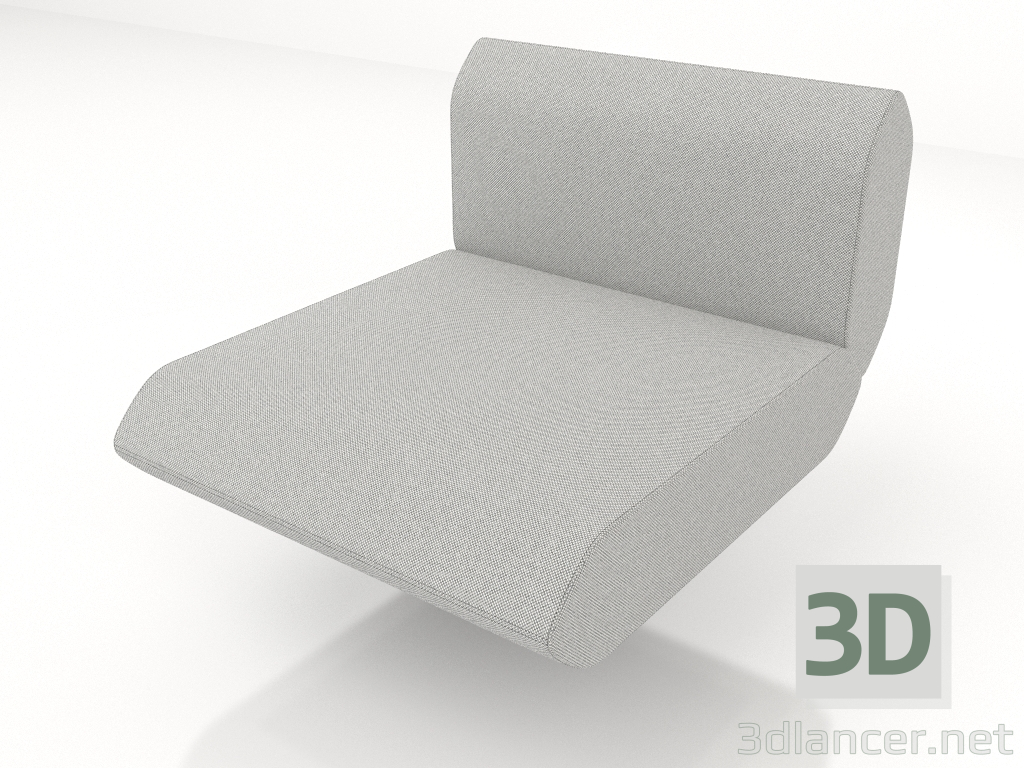 Modelo 3d Módulo 1 lugar (interno) - preview