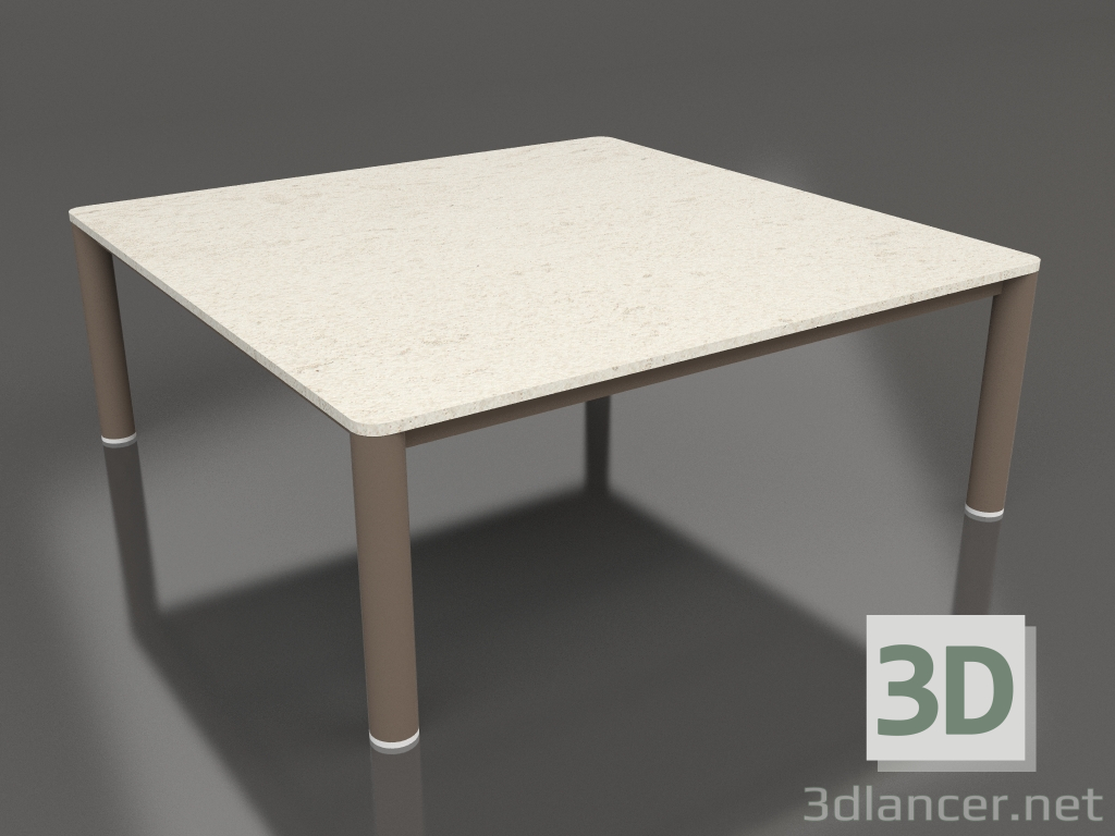 modello 3D Tavolino 94×94 (Bronzo, DEKTON Danae) - anteprima