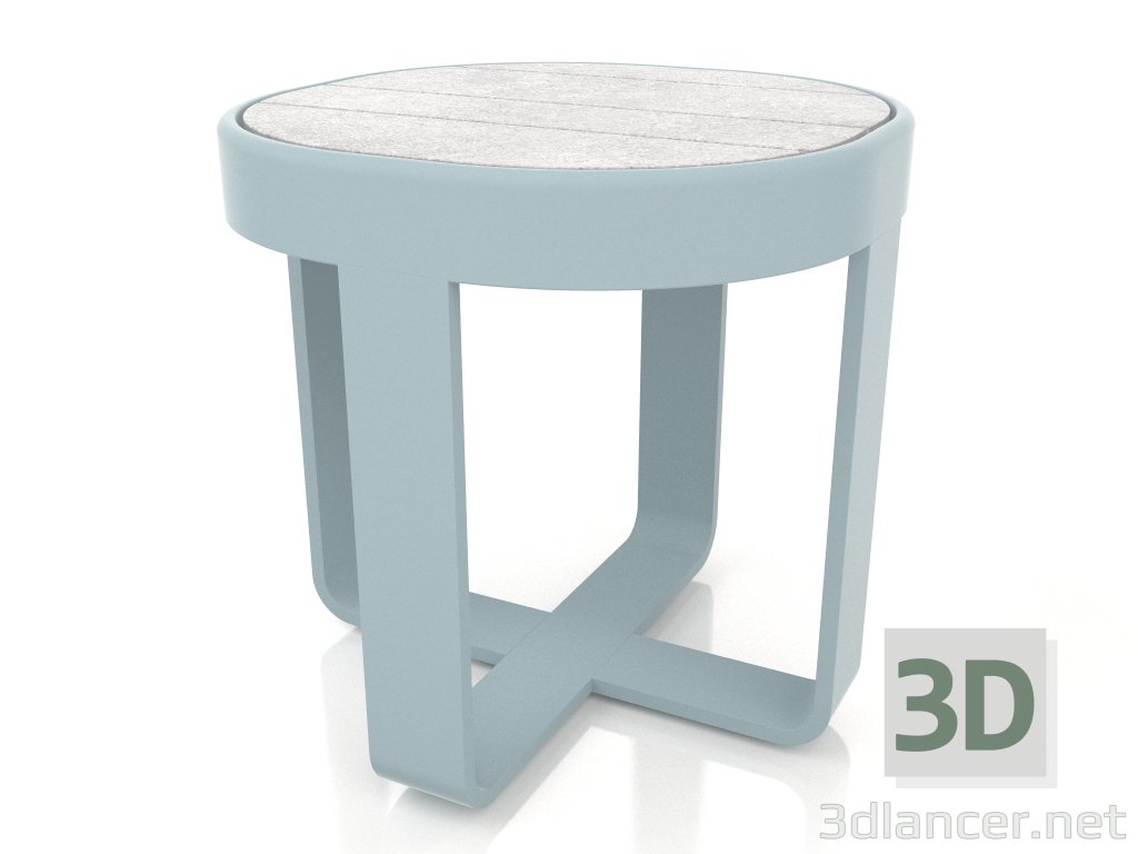 Modelo 3d Mesa de centro redonda Ø42 (DEKTON Kreta, Azul cinza) - preview