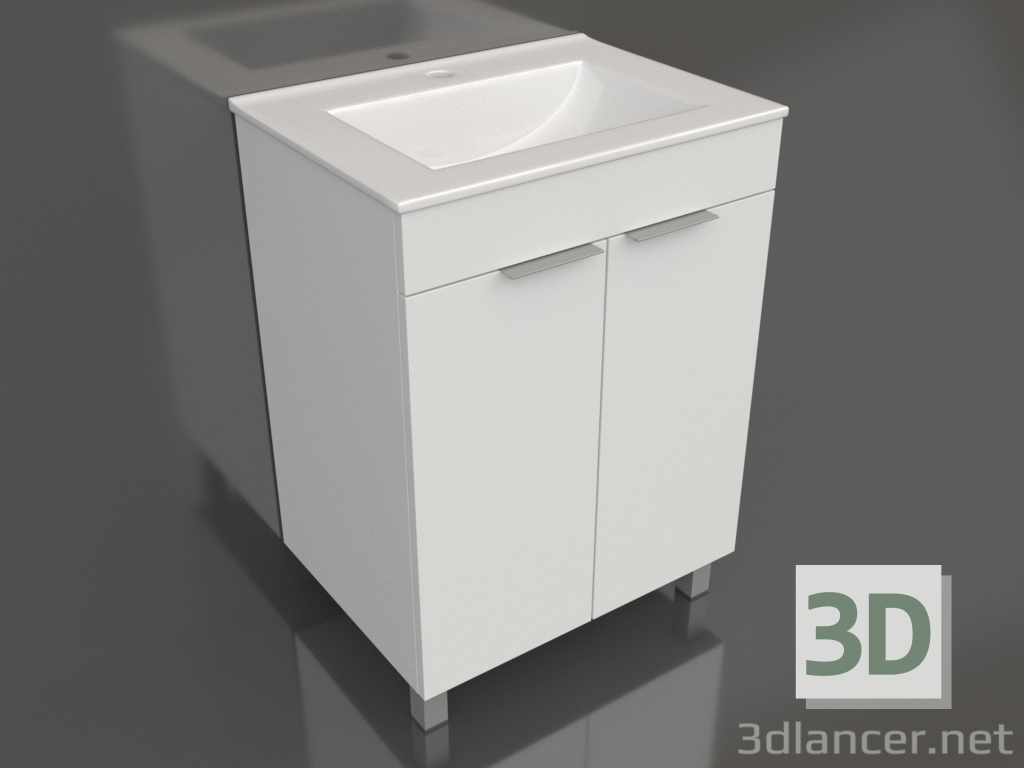 3d model Mueble de suelo 60 cm (Br.01.06) - vista previa