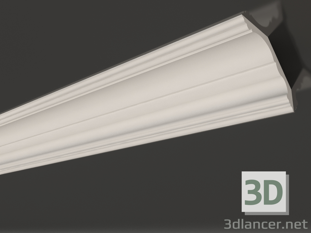 modello 3D Cornice per soffitto in gesso liscia KG 061 (120x180) - anteprima