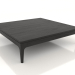 3D modeli Alçak sehpa FARGO 1000x1000x250 mm (siyah meşe) - önizleme