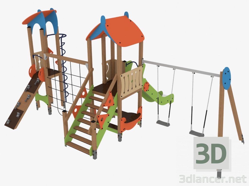 3d model Complejo de juegos para niños (V1202) - vista previa