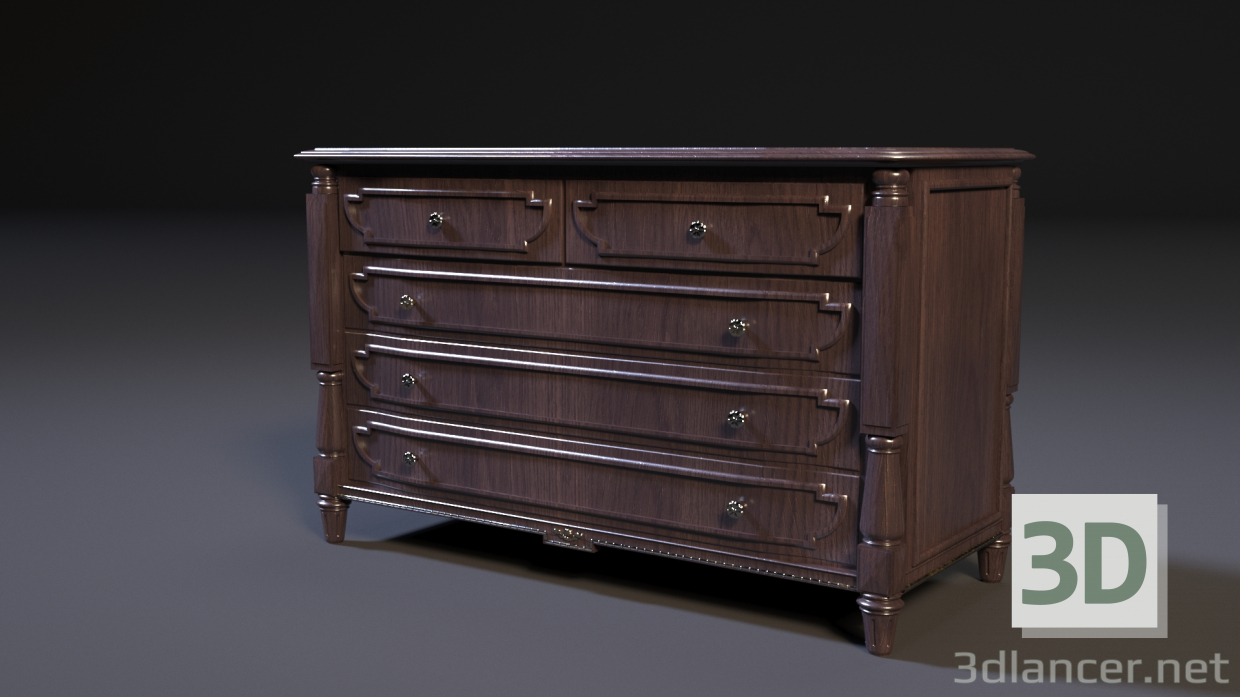 3d chest of drawers модель купити - зображення