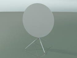 Mesa redonda 5711, 5728 (H 74 - Ø79 cm, dobrado, branco, LU1)