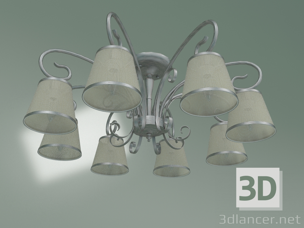 Modelo 3d Candelabro de teto 60065-8 (prata) - preview