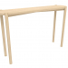 modèle 3D Table console (extrémité arrondie) (1215x280x754, bois blanc) - preview