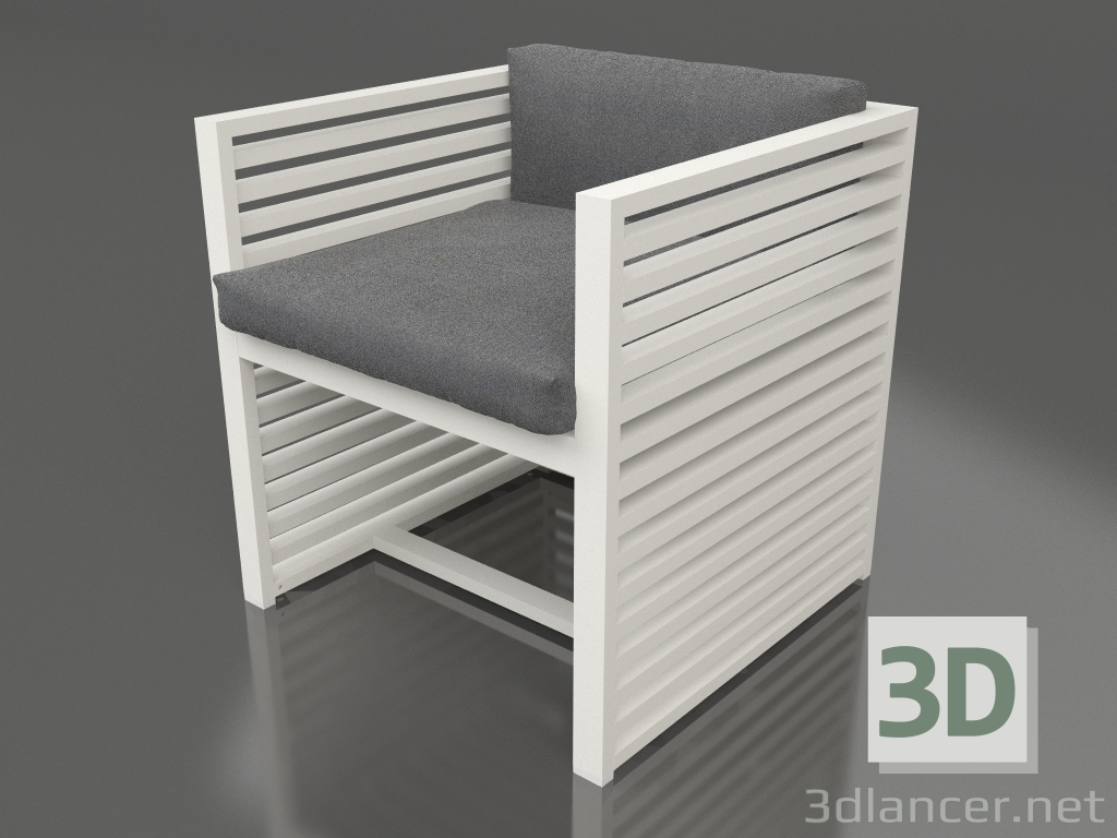 modèle 3D Fauteuil (Gris agate) - preview