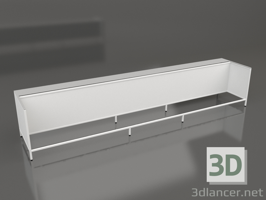 3D Modell Insel V1 (mit Landung) auf 120 Rahmen 8 (grau) - Vorschau