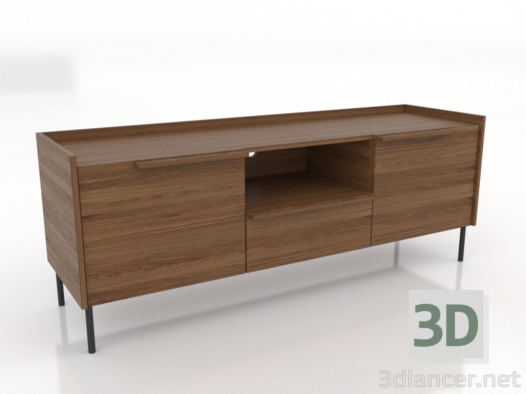 3d model TV cabinet 1 1500 mm (light walnut) - preview 3d model TV cabinet 1 1500 mm (light walnut) - preview