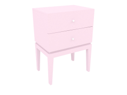 Ein statischer Nachttisch mit zwei Schubladen (Option 5)