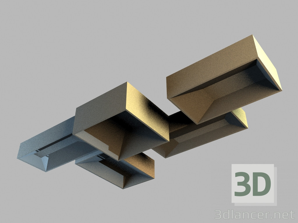 3d model Lámpara de techo de 5395 - vista previa