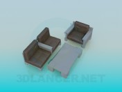 Sofá con mesa