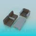 3d model Sofá con mesa - vista previa