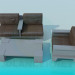 3d model Sofá con mesa - vista previa