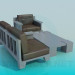 3d model Sofá con mesa - vista previa