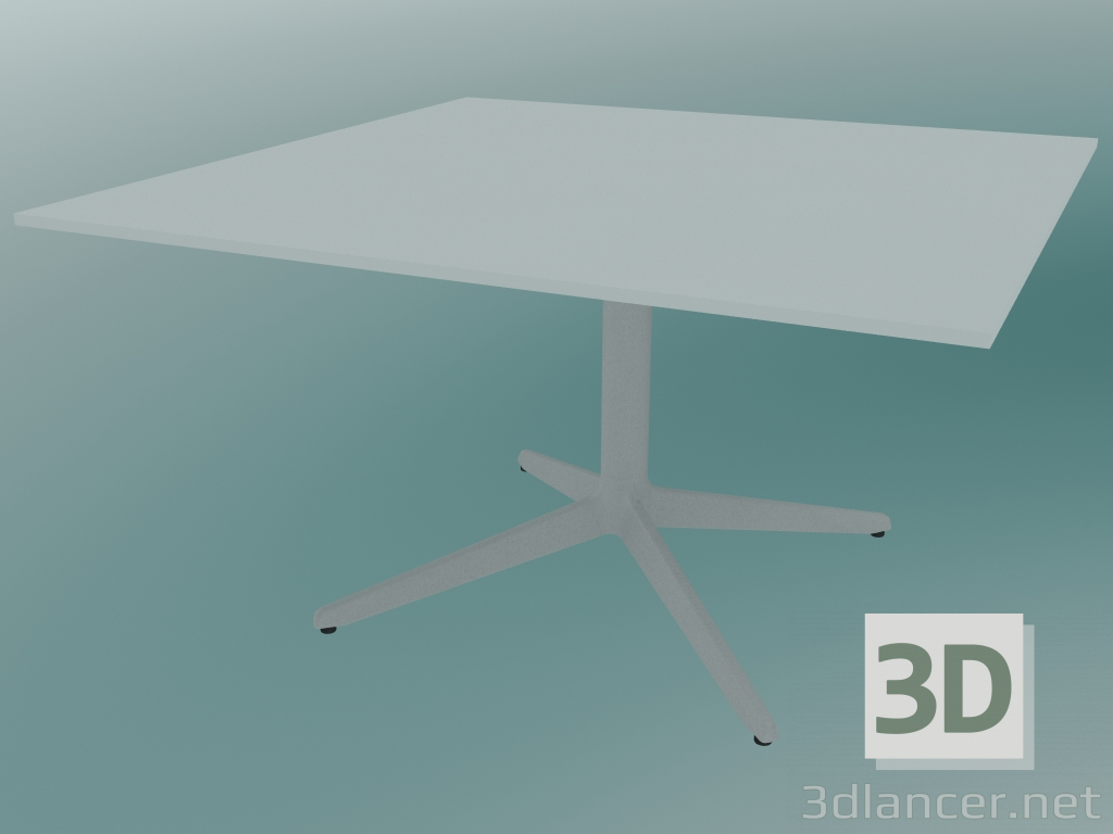 3d model Mesa MISTER X (9511-51 (80x80cm), H 50cm, blanco, blanco) - vista previa