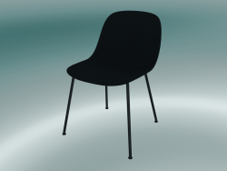 Fiber Chair with Tube Base (Black)