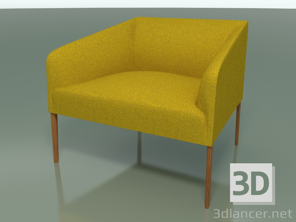 modello 3D Poltrona 2711 (80 cm, effetto Teak) - anteprima