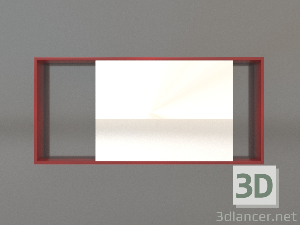 3d model Mirror ZL 08 (750х350, red) - preview