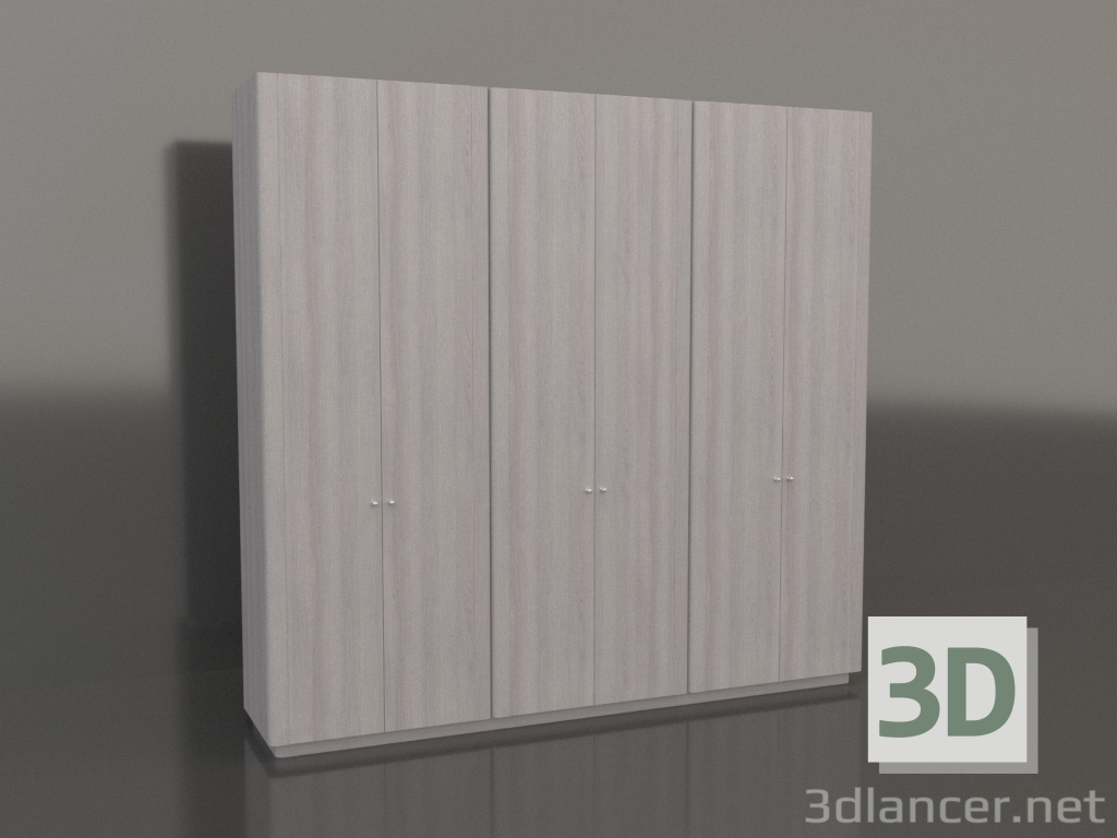 3d model Armario MW 04 madera (3000x600x2850, madera clara) - vista previa