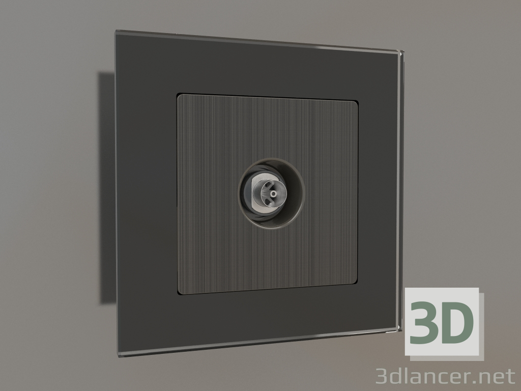 3d model Toma de TV (bronce) - vista previa