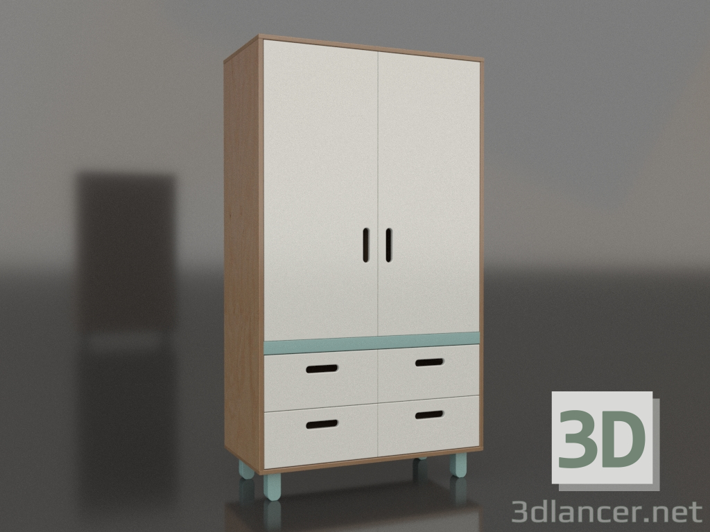 3D Modell Kleiderschrank geschlossen TUNE HS (WTTHCA) - Vorschau