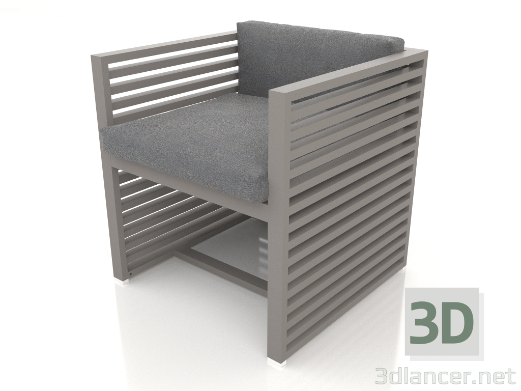 Modelo 3d Poltrona (cinza quartzo) - preview