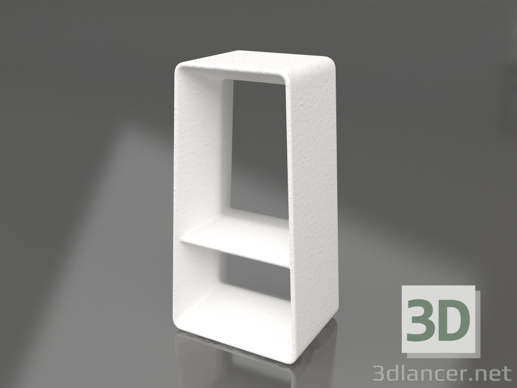 modello 3D Sgabello alto (Bianco) - anteprima