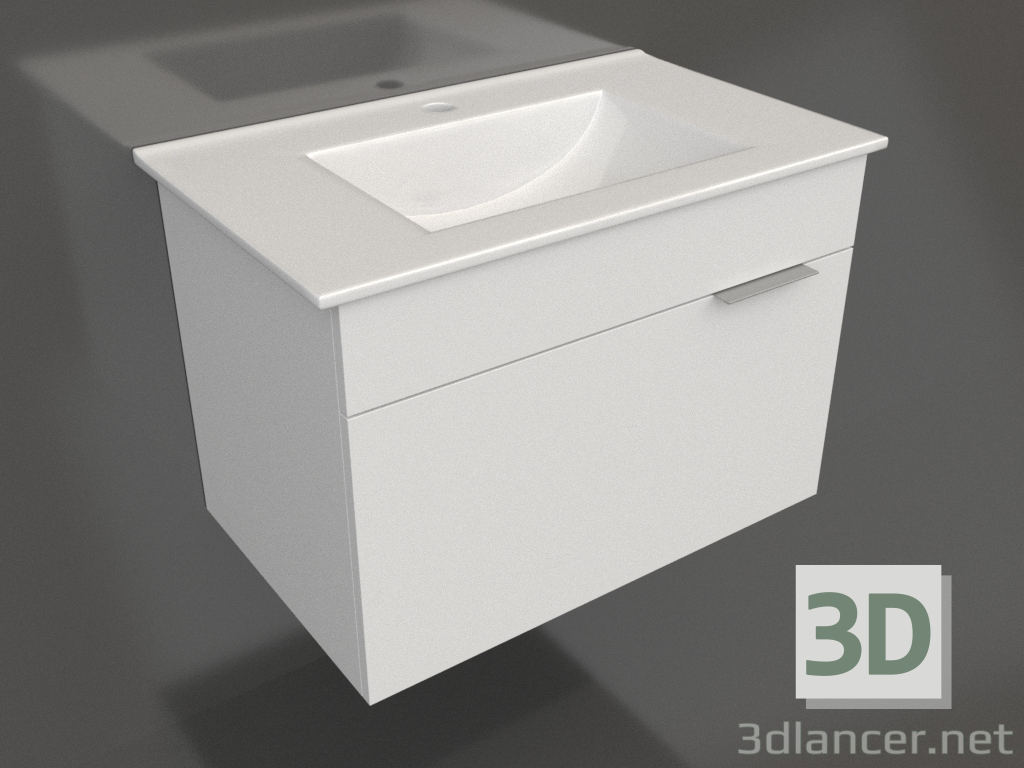 3d model Hanging cabinet 75 cm (Br.01.07-1-W) - preview